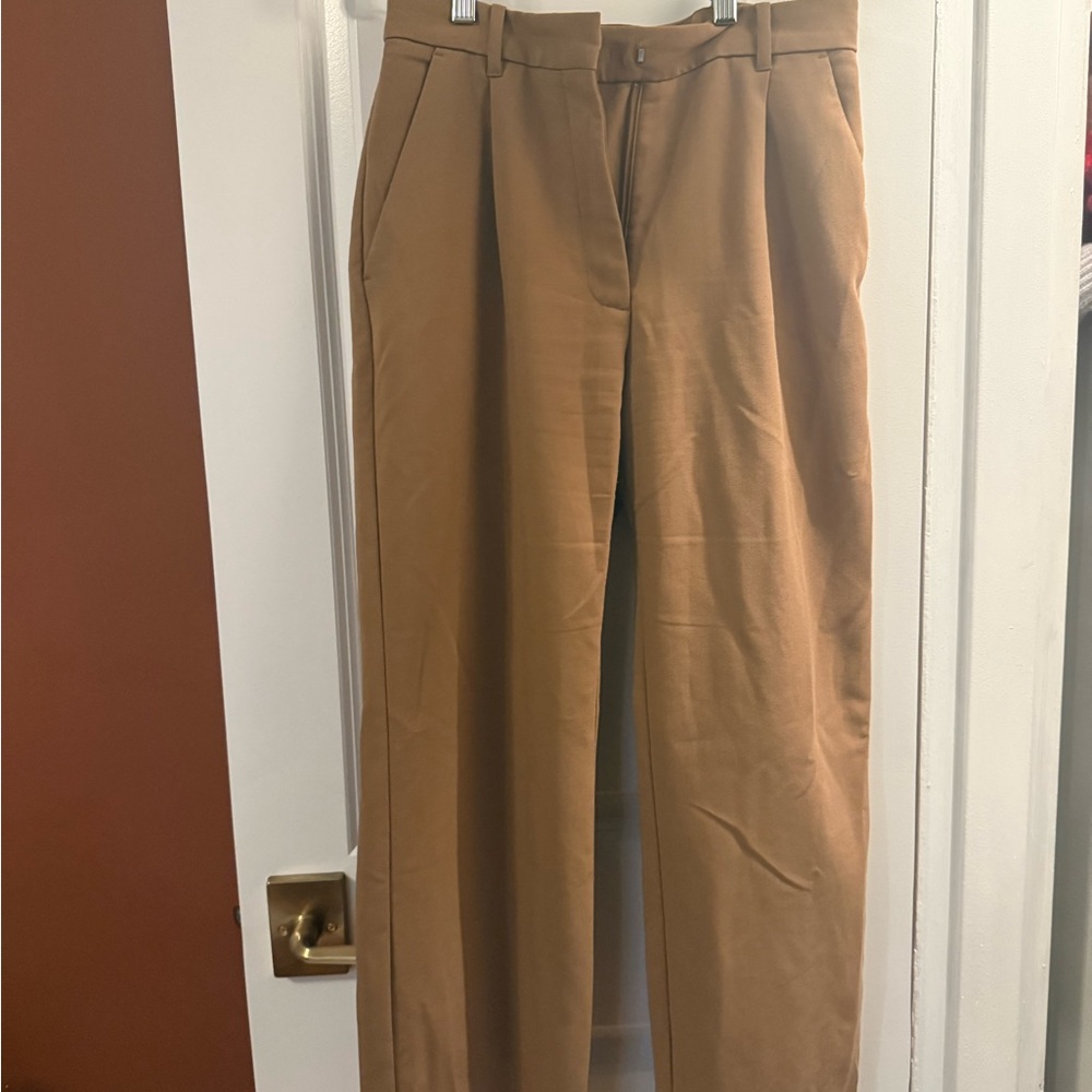 Abercrombie & Fitch Camel Tailored Relaxed Pants
